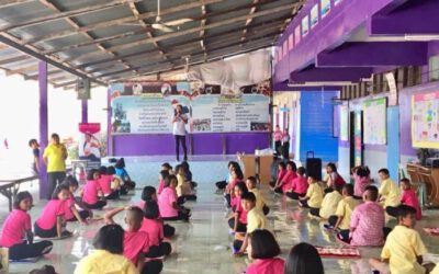 โยคะเพื่อพัฒนาจิตใจ โรงเรียนบ้านตากอง