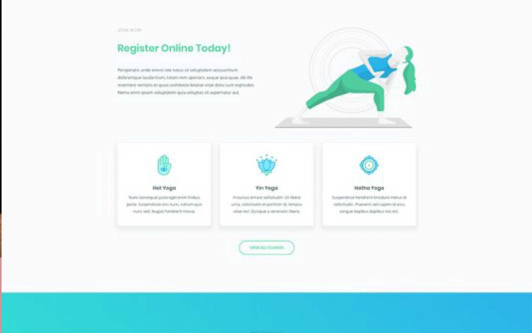 Website For Yoga Teacher, Yoga Studio